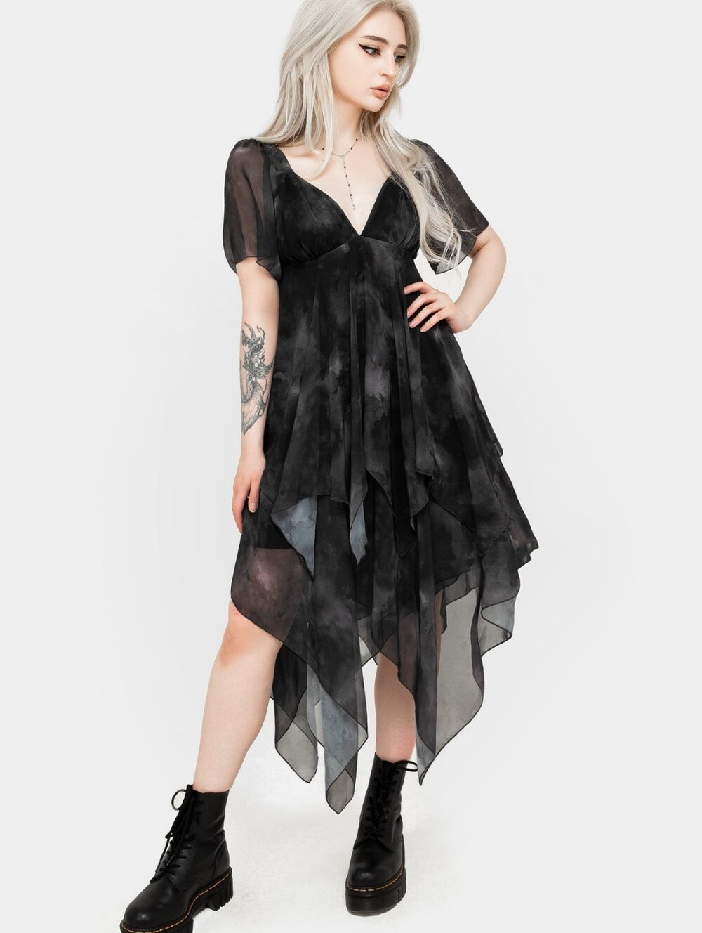 Disturbia Tempest Layered Midi Dress